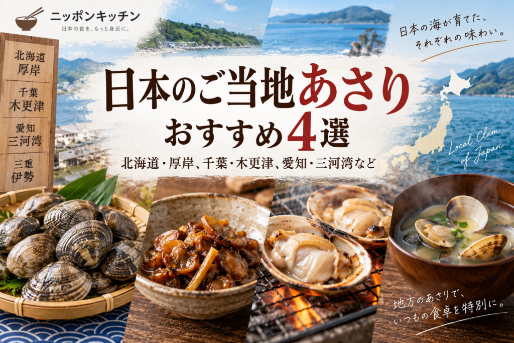 日本のご当地あさりおすすめ4選｜北海道・厚岸、千葉・木更津、愛知・三河湾など