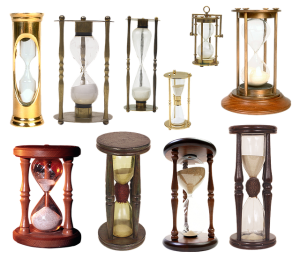 色々な種類の砂時計