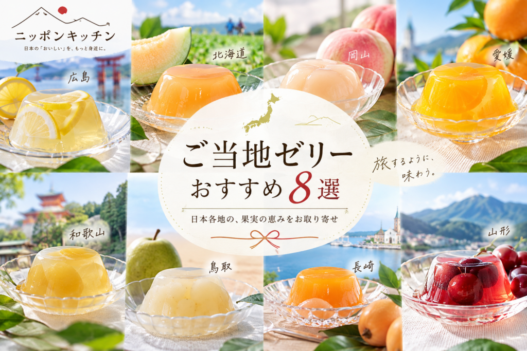 ご当地ゼリーおすすめ8選｜広島・北海道・岡山・愛媛・和歌山・鳥取・長崎・山形