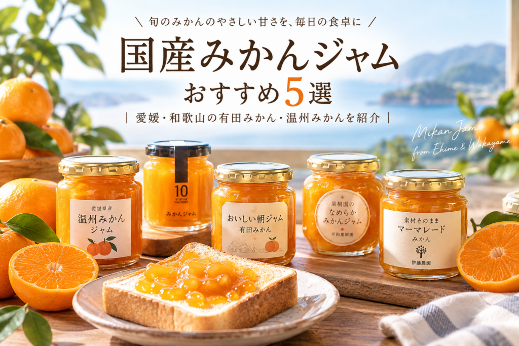 国産みかんジャムおすすめ5選|愛媛・和歌山の有田みかん・温州みかんを紹介