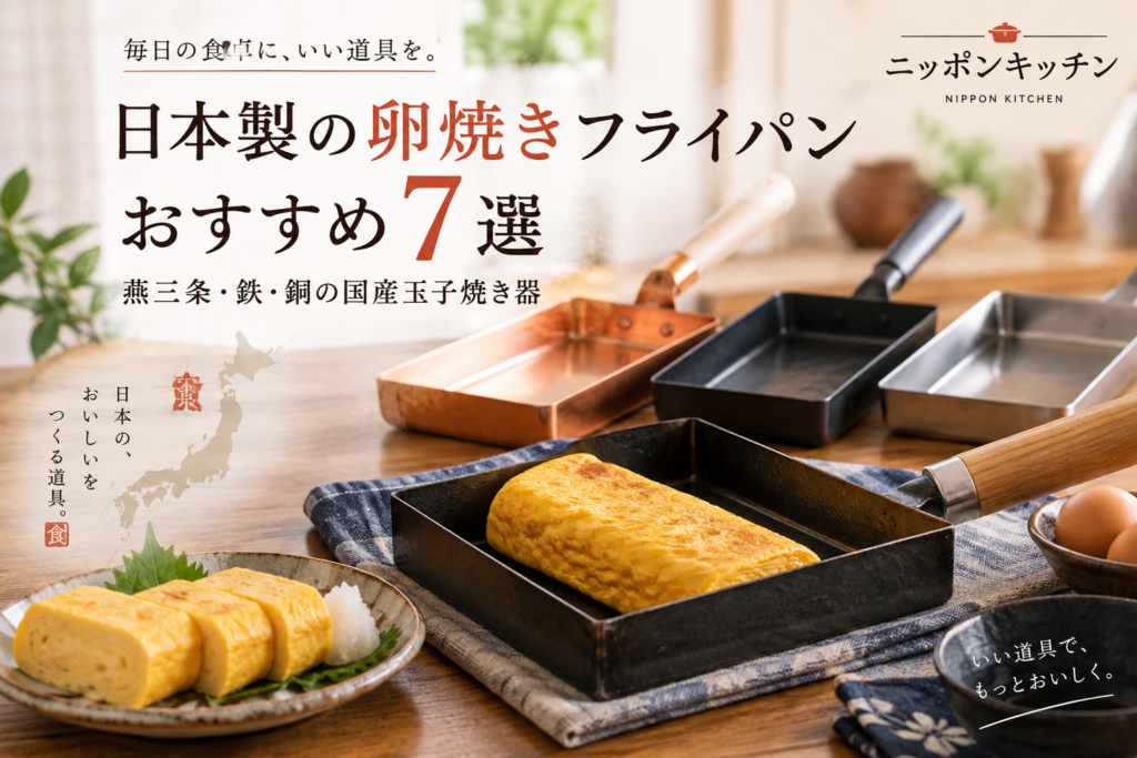 日本製の卵焼きフライパンおすすめ7選｜燕三条・鉄・銅の国産玉子焼き器