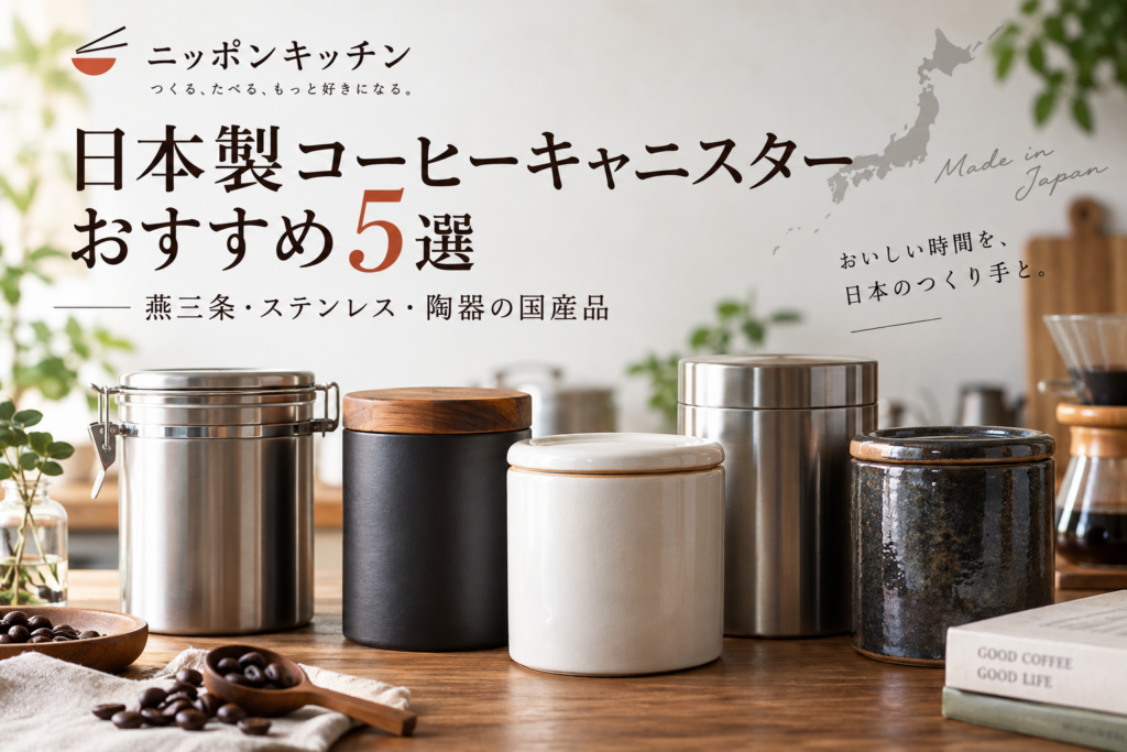 日本製コーヒーキャニスターおすすめ5選｜燕三条・ステンレス・陶器の国産品
