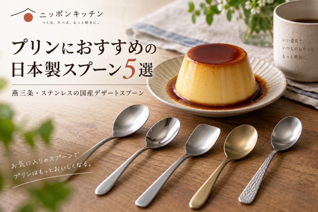 プリンにおすすめの日本製スプーン5選｜燕三条・ステンレスの国産デザートスプーン