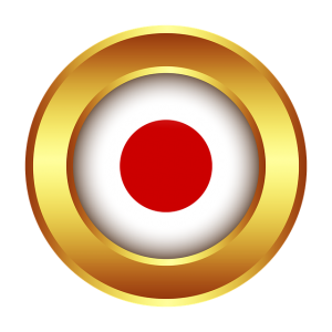 日本の国旗ボタン